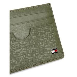 Tommy Hilfiger Enamel Flag Leather Credit Card Holder